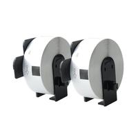 Ruban d'étiquettes 2 Rouleaux 29mm X 90mm, Papier Blanc Standard découpé, Compatible avec QL-500 QL-500A QL-550 QL-560 QL-570 QL-570VM QL-580N