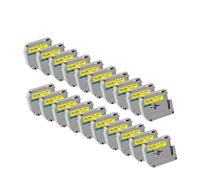 Ruban d'étiquettes 20PK 12mm M-K231 M-K131 for imprimante PTM95 PT70BM PT-80 PT-70 PT-65 PT-95 PT-85 Compatible for Brother M(20PK M-K631)