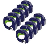 Ruban D'étiquettes Avec Caractères Noirs Sur Fond Blanc, Pour Machine À Coder, Pour La Série Dymo Lt, 12mm X 4m, 10 Pièces, Nouveauté