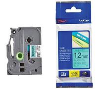 Ruban d'étiquettes brother tze-731 12mmx8m vert/noir | 1 pièce