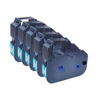 Ruban d'étiquettes LB-200BK compatible avec C-210E, C-200E, C500T, C580T, C100T, 510T, Mark1pro, M-1std, M-1pro, M-1proll, M-1prollc, MK2600, MK250O, MK2100(LB-200BK 5pcs)