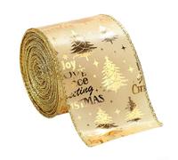 Ruban d'hiver pour décorations de Noël et projets d'artisanat Idéal pour les nœuds, accessoires pour cheveux, etc. (4)