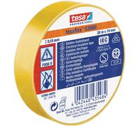 Ruban isolant tesa tesa® Professional 53988-00091-00 jaune (L x l) 20 m x 19 mm
