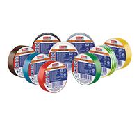 Ruban isolant tesa tesa® Professional 53988-00135-00 marron, vert, jaune, blanc, gris, bleu, rouge, noir, noir (L x l) 10 m x 15