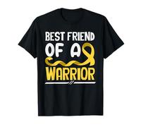 Ruban doré « Best Friend of A Warrior Childhood Cancer » T-Shirt