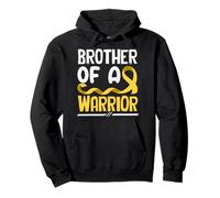 Ruban doré « Brother of A Warrior Childhood Cancer » Sweat à Capuche