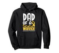 Ruban doré « Dad of A Warrior Childhood Cancer » Sweat à Capuche