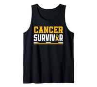 Ruban doré de Sensibilisation aux survivants du Cancer de l'enfance Débardeur