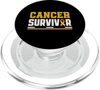Ruban doré de Sensibilisation aux survivants du Cancer de l'enfance PopSockets PopGrip pour MagSafe