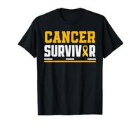 Ruban doré de Sensibilisation aux survivants du Cancer de l'enfance T-Shirt