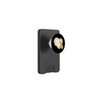 Ruban doré en Forme de cœur pour la Sensibilisation au Cancer de l'enfance pour Hommes, Femmes, Enfants PopSockets PopWallet pour MagSafe