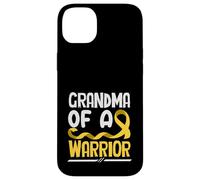 Ruban doré « Grandma of A Warrior Childhood Cancer » Coque pour iPhone 14 Plus