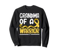 Ruban doré « Grandma of A Warrior Childhood Cancer » Sweatshirt