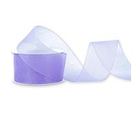 Ruban d'organza 38 mm x 25 m, couleur au choix : lilas 462H