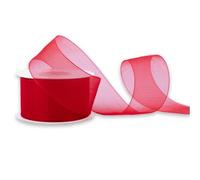 Ruban d'organza 38 mm x 25 m, couleur au choix : rouge 250
