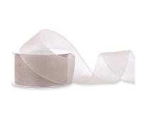 Ruban d'organza 38 mm x 25 m, couleur au choix : taupe 823