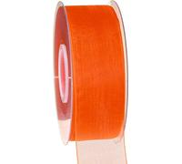 Ruban d'organza orange 40mm 50m ruban de décoration ruban