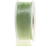 Ruban d'organza ruban cadeau vert tilleul 40mm x 50m ruban décoratif