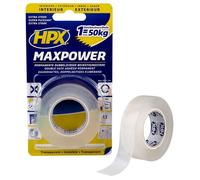 HPX Ruban double-face HT1902 – forte adhérence transparent 19 mm x 2 m