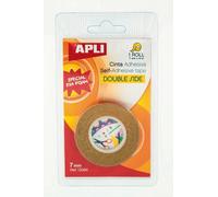 Apli 13384 - Ruban adhésif double face 7 mm x 10 m