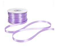Ruban double satin 06 mm x 100 m pour artisanat, Noël, décorations, convient pour emballer des cadeaux, des fêtes d'anniversaire, des mariages, des bonbonnières (Lille)