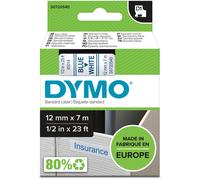 Ruban Dymo Dymo D1 12mmx7m Bleu&blanc