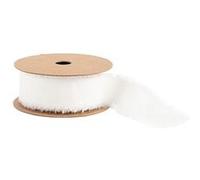 ruban effiloché effet lin 25mmx3m blanc - générique 95104 Blanc G