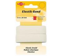 Ruban élastique, 3 m x 20 mm, blanc