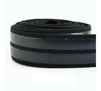 Ruban élastique antidérapant en silicone à rayures noires et blanches, 1 à 5 m, 50 mm, pour le sport, la couture, les vêtements, les accessoires, 1 mètre
