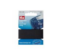 Prym 955246 Elastic Tape Strong 25 mm Black, 72% Polyester, 28% ED