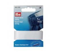 Ruban Élastique Fort 1m X 18 À 25mm - Prym - Certifié Oeko-Tex 18mm Blanc