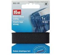 Prym Ruban élastique solide 18 mm Noir 1 m – certifié Oeko‑Tex