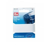 Ruban Élastique Fort 1m X 18 À 25mm - Prym - Certifié Oeko-Tex 25mm Blanc