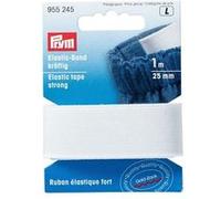 Prym Ruban élastique fort 1 m × 25 mm – certifié Oeko-Tex – Blanc