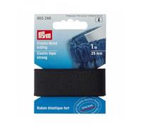 Ruban Élastique Fort 1m X 18 À 25mm - Prym - Certifié Oeko-Tex 25mm Noir