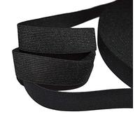 Ruban élastique noir, largeur 25mm - Elastique perruque - Elastique couture de belle qualité (Par 2 mètres)