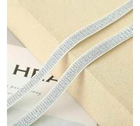 Ruban élastique pailleté en élasthanne, finition métallisée or/argent, 5 m/2 m de long | Couture de ceinture et de sous-vêtements DIY, bordure argentée et blanche, largeur 30 mm, 2 m