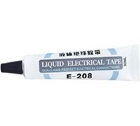 Ruban électrique d'isolation liquide, ruban électrique liquide adhésif, isolation de tube noir/blanc 1 oz étanche à séchage rapide pour carte de circuit imprimé (1PC, Blanc)