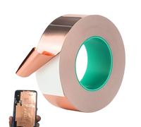 Ruban en aluminium de cuivre - Bande métallique collante, rouleau de barrière de bouclier | Feuille de circuit conducteur durable, protecteur d'escargot adhésif flexible pour projets de réparations