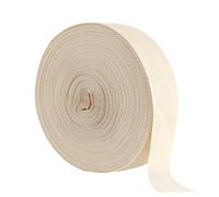 Ruban en Coton,1cm x 50m/0,4in x 164 foot Sangles à Chevrons,Ruban Beige pour la Couture,Ruban Biais en Coton, Sangles en Lin Coton,Parfait pour la Création de Projets DIY et créations originales