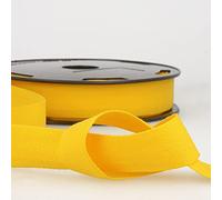 Ruban en coton sergé jaune vif de 2 m de long - Tissage à chevrons 25 mm de large Giddy Square