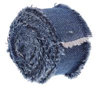 Ruban en Denim Polyester 1 Rouleau, Bord à Franges 2, 5 Cm