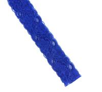 Ruban en dentelle élastique de 10 yards - Ruban décoratif en dentelle - Pour couture, costumes, robe de mariée, sous-vêtements, artisanat, décoration - Bleu roi