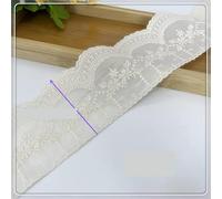 Ruban en dentelle, Jupe de poupée faite à la main, ruban en dentelle de coton brodé de fleurs colorées de 8 cm, accessoires décoratifs for vêtements