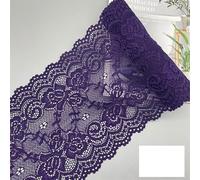 Ruban en dentelle, Ruban de dentelle élastique coloré 2 mètres, matériau broderie florale creuse