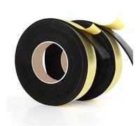 Ruban en mousse d'étanchéité, Bande d'étanchéité auto-adhésive en mousse, 5 m, noire, 2 mm x (10-50)(2mmx10mm)