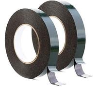 Ruban en mousse, ruban de bureau 2 pièces épaisseur 3 mm largeur 10-50 5 mètres long éponge double face montage étanche rouleau adhésif garnitures voitures(15 mm*3 mm*5 meters)