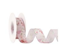 Ruban en mousseline de soie, série romantique violet, 10yards, fleur Organza for bricolage, nœuds de cheveux, vêtements, couture, décor d'emballage artisanal(Style 09-2.5cm)