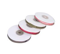 Ruban en Mousseline Transparente Ruban de Satin de Mariage Transparent Ne se Décolore Pas pour Emballage Décorations de Mariage Polyester 9mm Largeur 22m Longueur 4Pcs