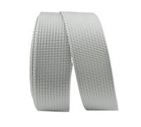 Ruban en nylon de 8 mètres, largeur 20 à 50 mm, pour sangle de sac à dos, ruban décoratif, couture, garniture, reliure(Silver Gray,50mm)